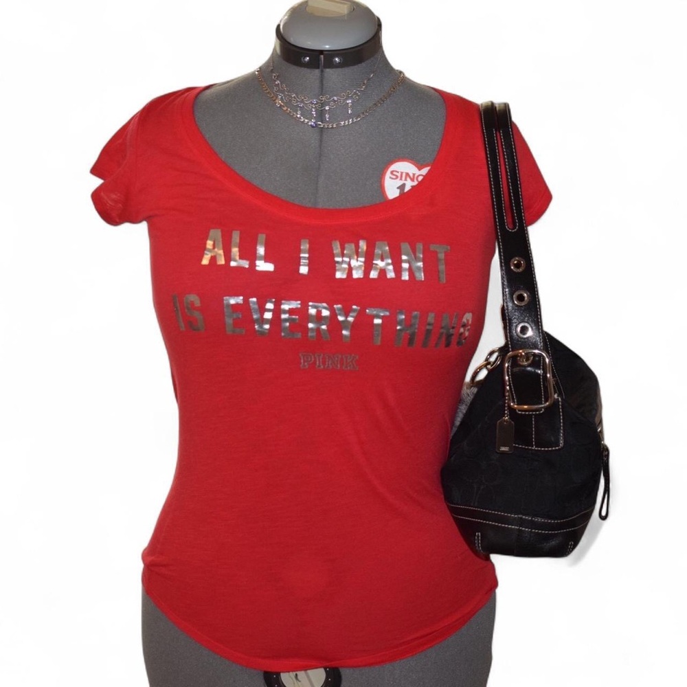 PINK Victoria's Secret All I Want is Everything t shirt top